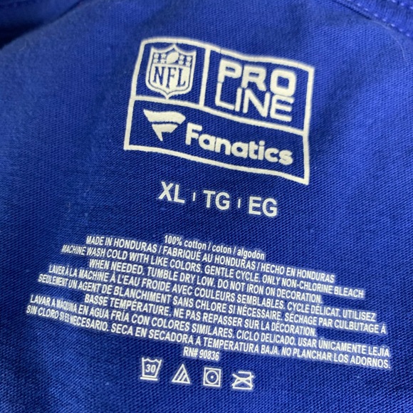3/$25 NFL FANATICS NY Giants T-shirt - Picture 2 of 2